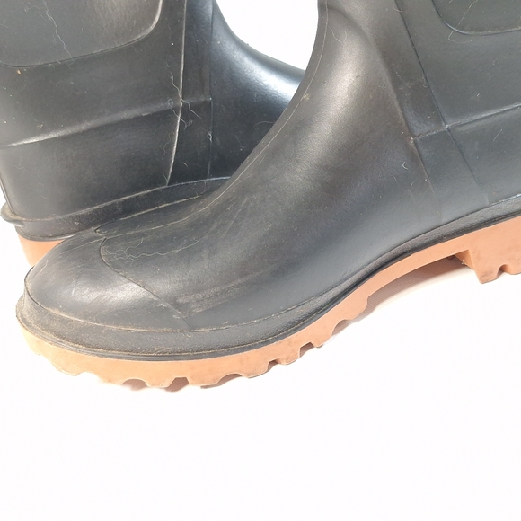Vintage Classic Heavy Duty Mens Black Rubber Boots, 10 - Picture 8 of 8